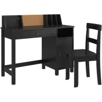 Ameriwood Home Abigail Kids Desk with Chair in Black by DOREL HOME FURNISHINGS