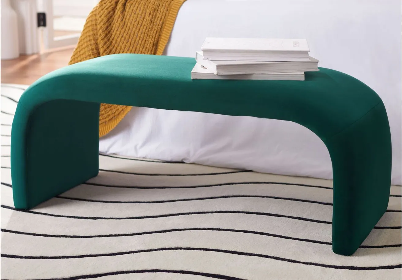 Tenko Bench in Emerald by Safavieh