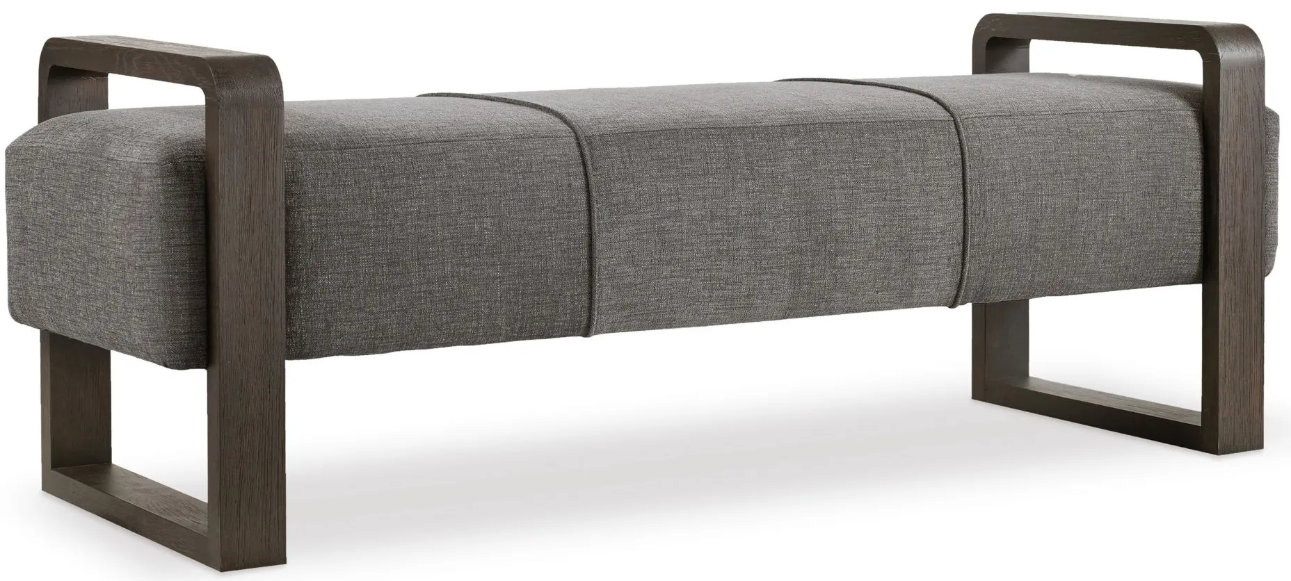 Curata Upholstered Bench in Dark Wood by Hooker Furniture
