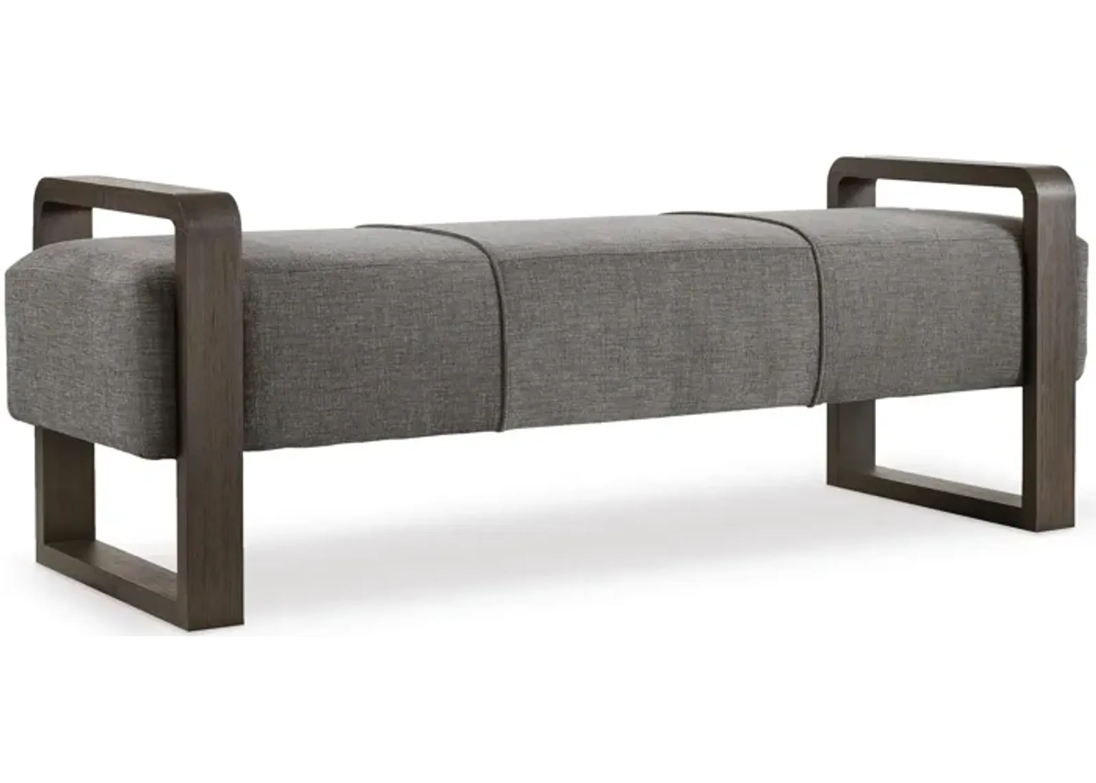 Curata Upholstered Bench in Dark Wood by Hooker Furniture