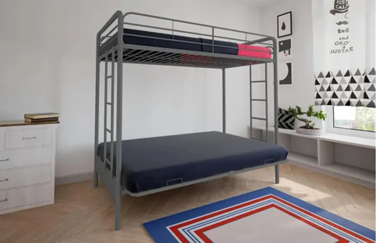 Atwater Living Metal Twin Over Futon Bunk Bed