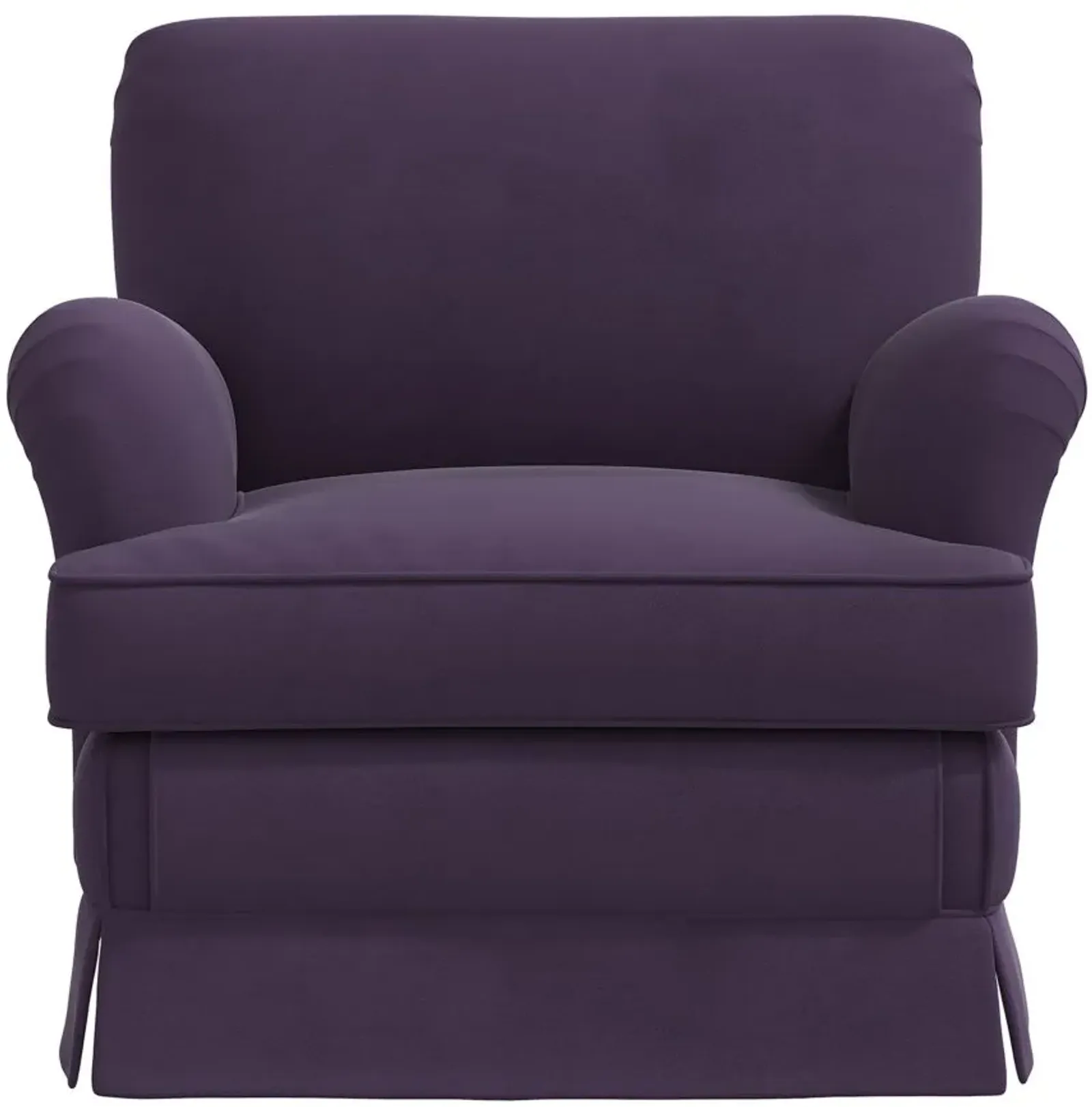 Bluebell Kids Accent Chair in Velvet Aubergine by Skyline