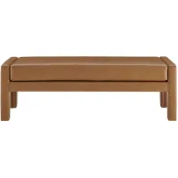 Lucca Bench in Vintage Cider by New Pacific Direct