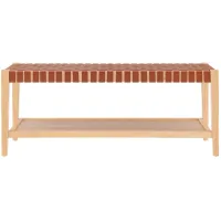 Marco Bench in Ochre Brown by New Pacific Direct