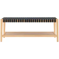 Marco Bench in Black by New Pacific Direct