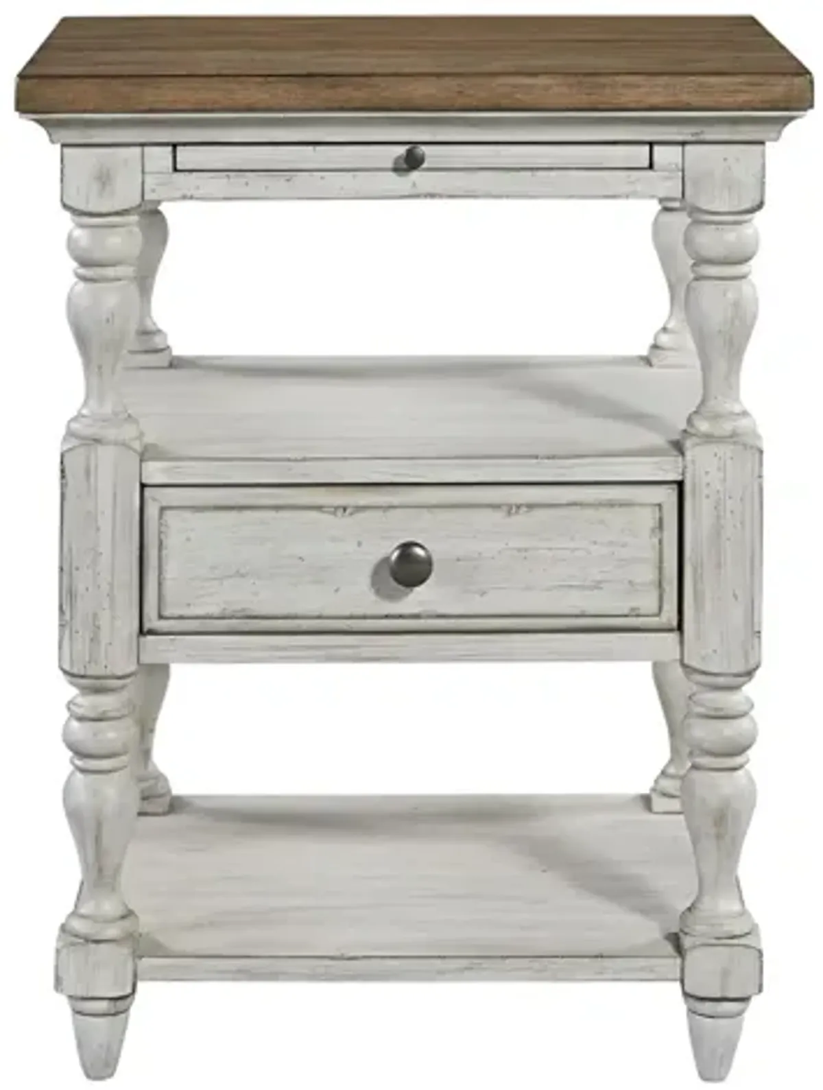 Farmhouse Reimagined Open Nightstand