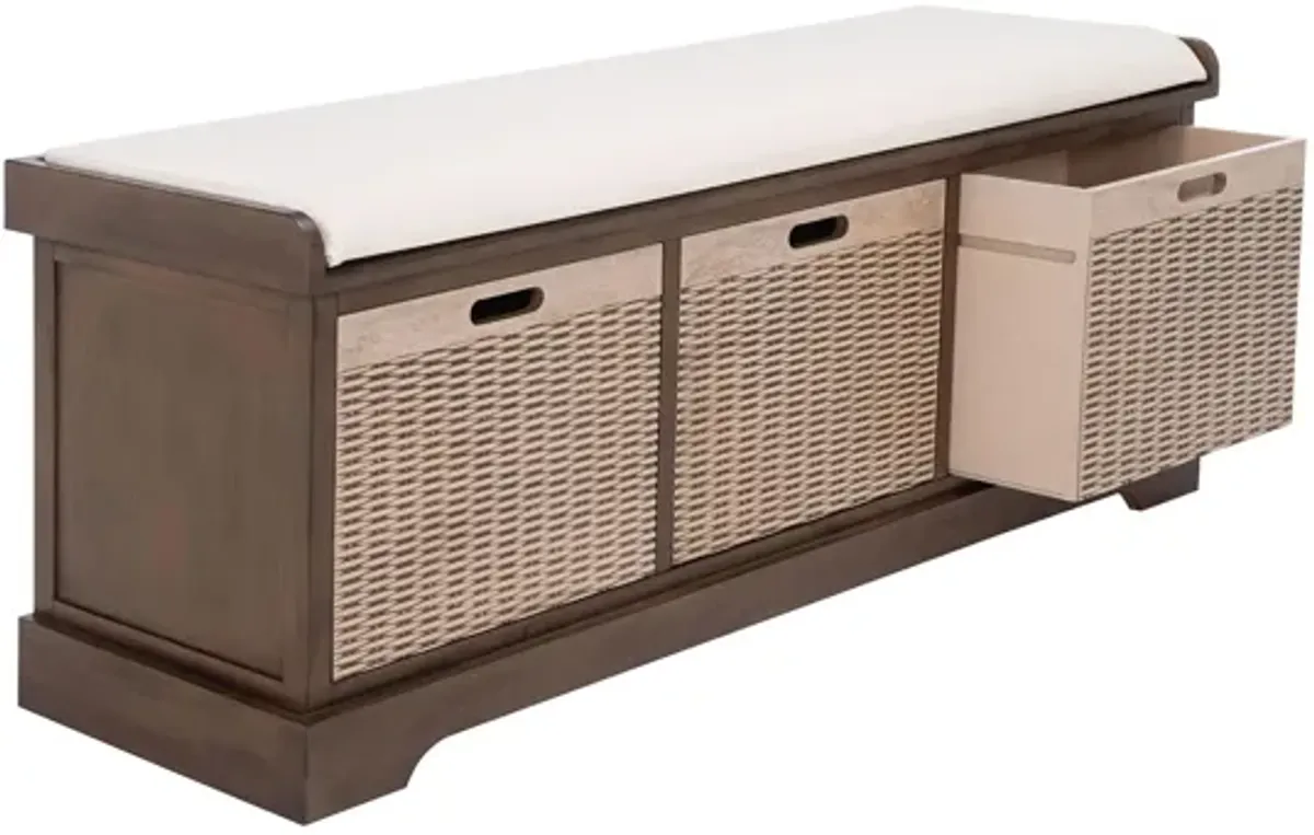 Greenwich 3 Drawer Cushion Bench