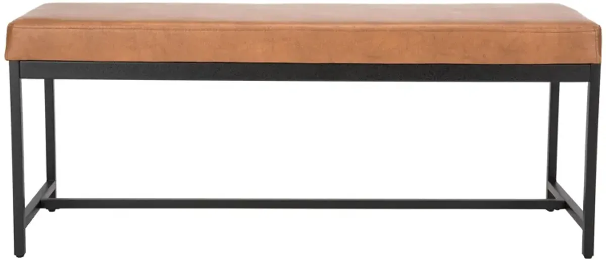 Chase Faux Leather Bench