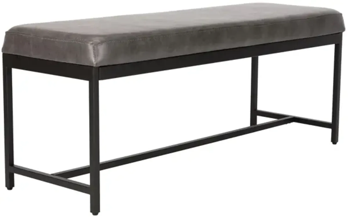 Chase Faux Leather Bench