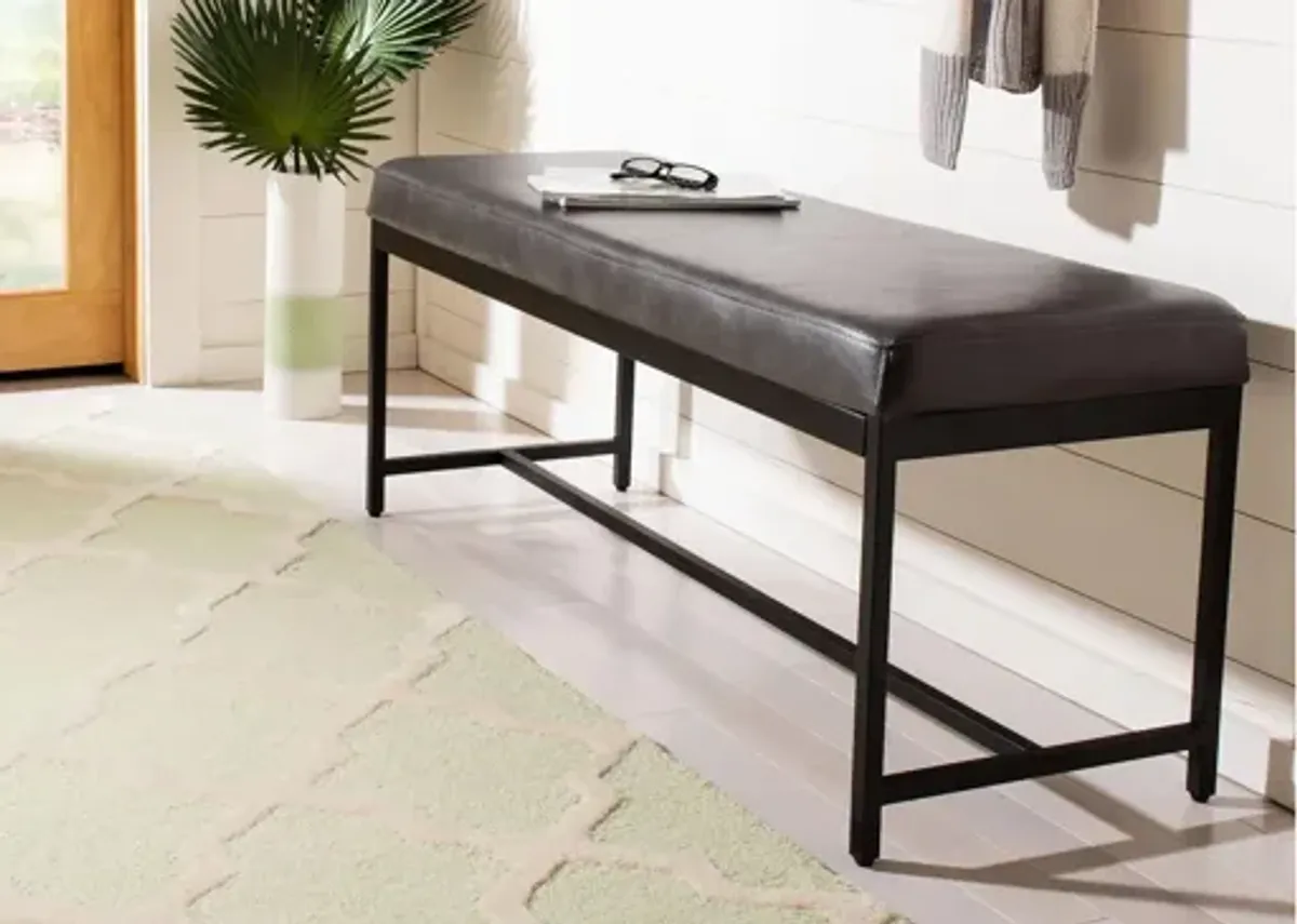 Chase Faux Leather Bench