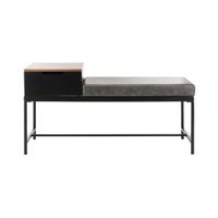 Maruka Bench With Storage in Brown / Gray by Safavieh