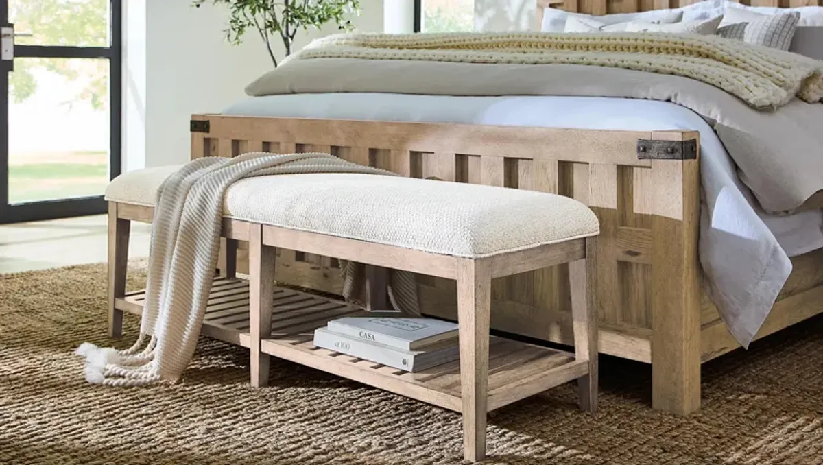 Vineyard Row Bed Bench
