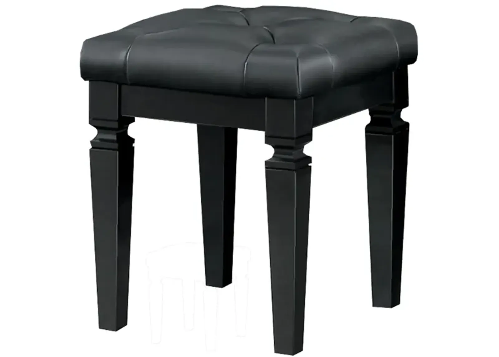 Brambley Vanity Stool in Black by Homelegance