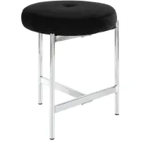 Chelly Vanity Stool in Black by Lumisource
