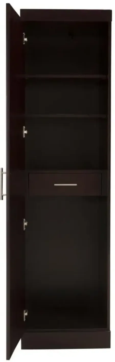 Madden Wardrobe Left Cabinet w/ 1 Drawer in Espresso by Bellanest
