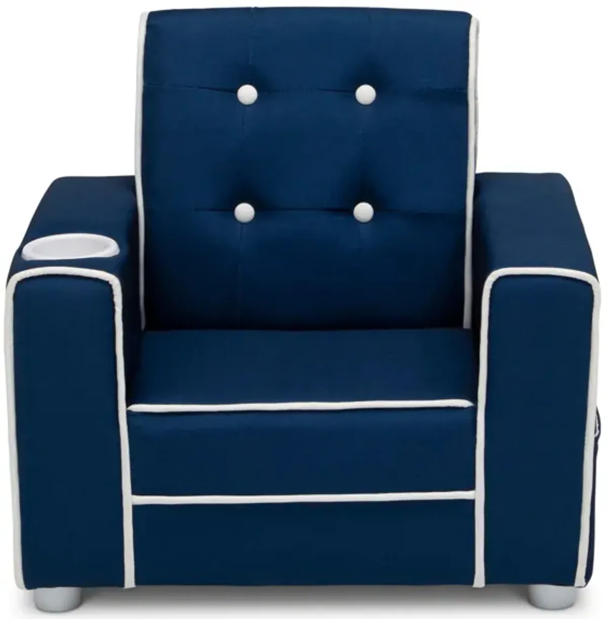 Riley Upholstered Chair With Cup Holder