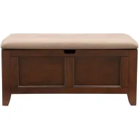 Kylie Youth Lift-Top Storage Bench in Merlot by Bellanest