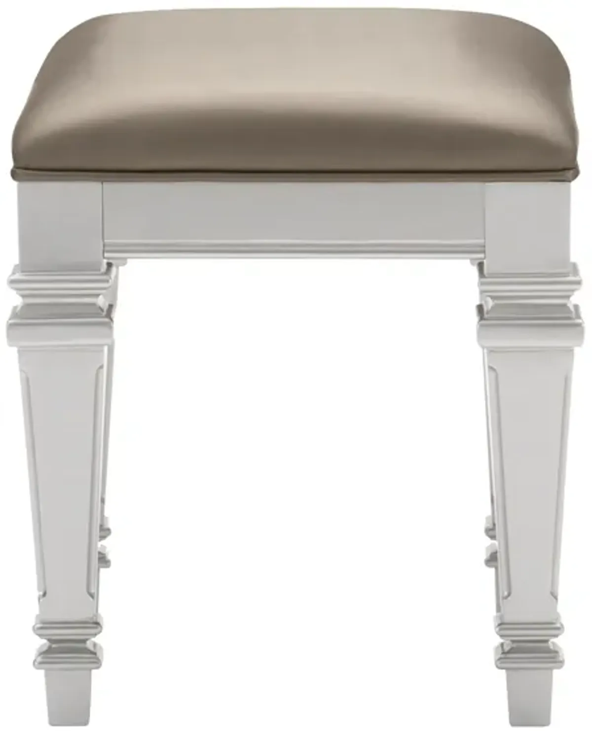 Beaver Creek Vanity Stool in Silver by Homelegance