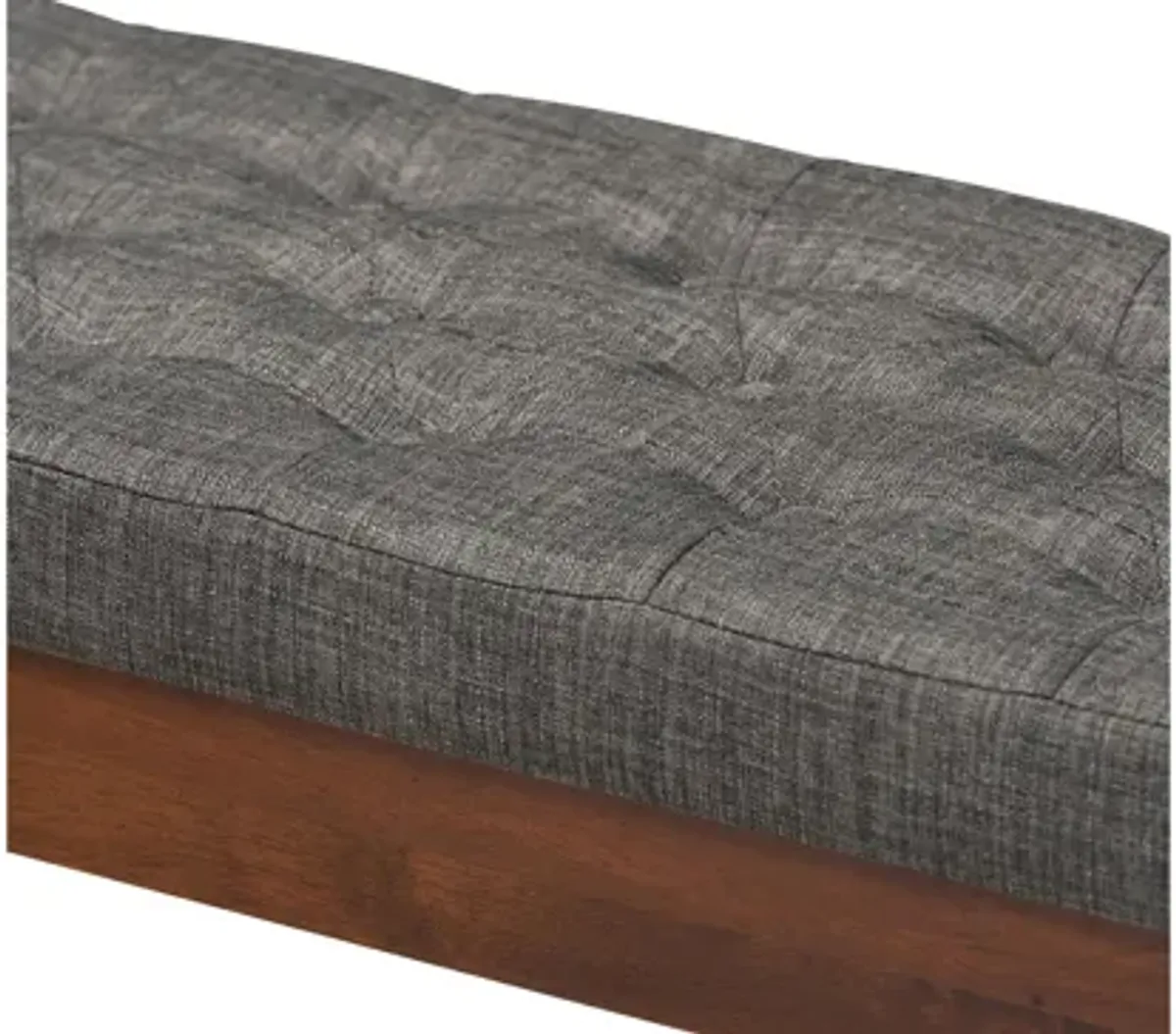 Alona Fabric Upholstered Wood Bench