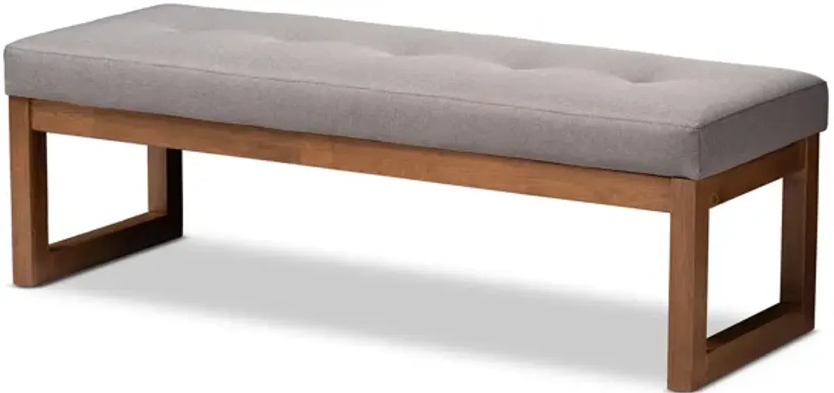 Caramay Fabric Upholstered Wood Bench