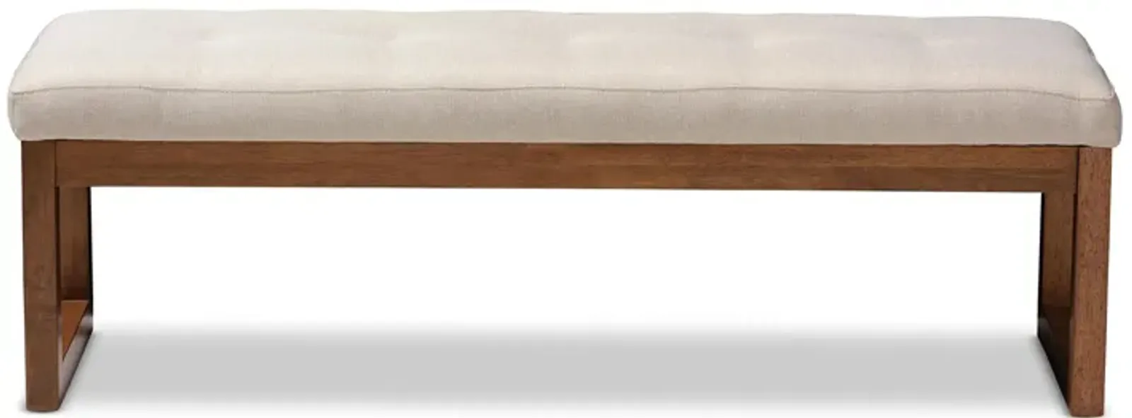 Caramay Fabric Upholstered Wood Bench