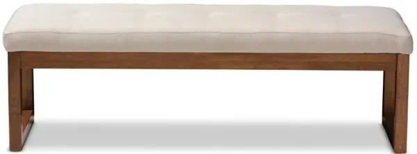 Caramay Fabric Upholstered Wood Bench
