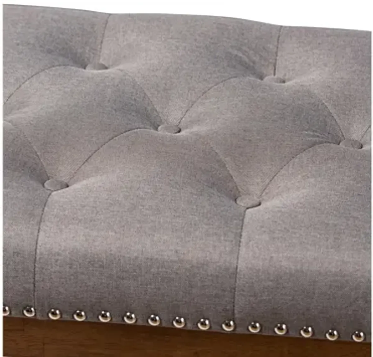 Ainsley Fabric Upholstered Wood Bench