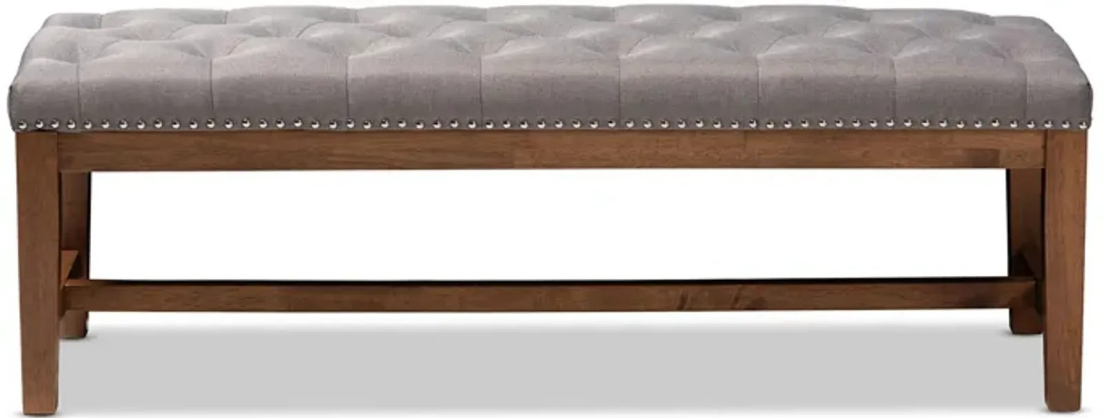 Ainsley Fabric Upholstered Wood Bench