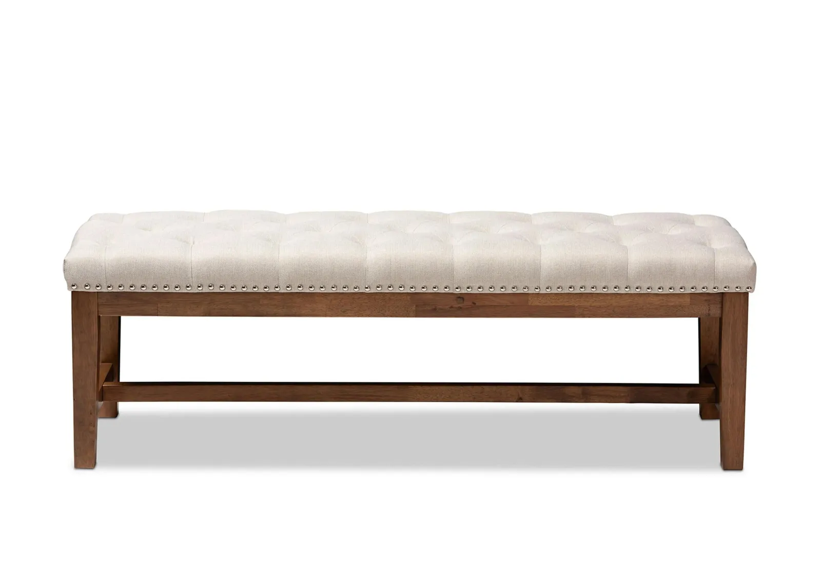 Ainsley Fabric Upholstered Wood Bench