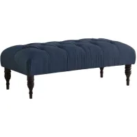 Banks Bench in Linen Navy by Skyline