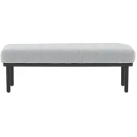 Olivia Boucle Bench in Gray by Tov Furniture