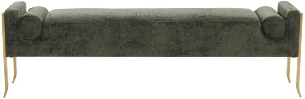 Ines Textured Velvet Bench