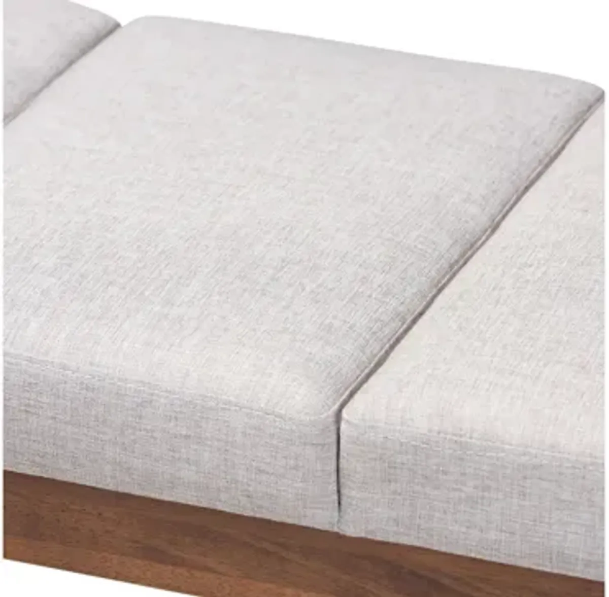 Larisa Fabric Upholstered Wood Bench