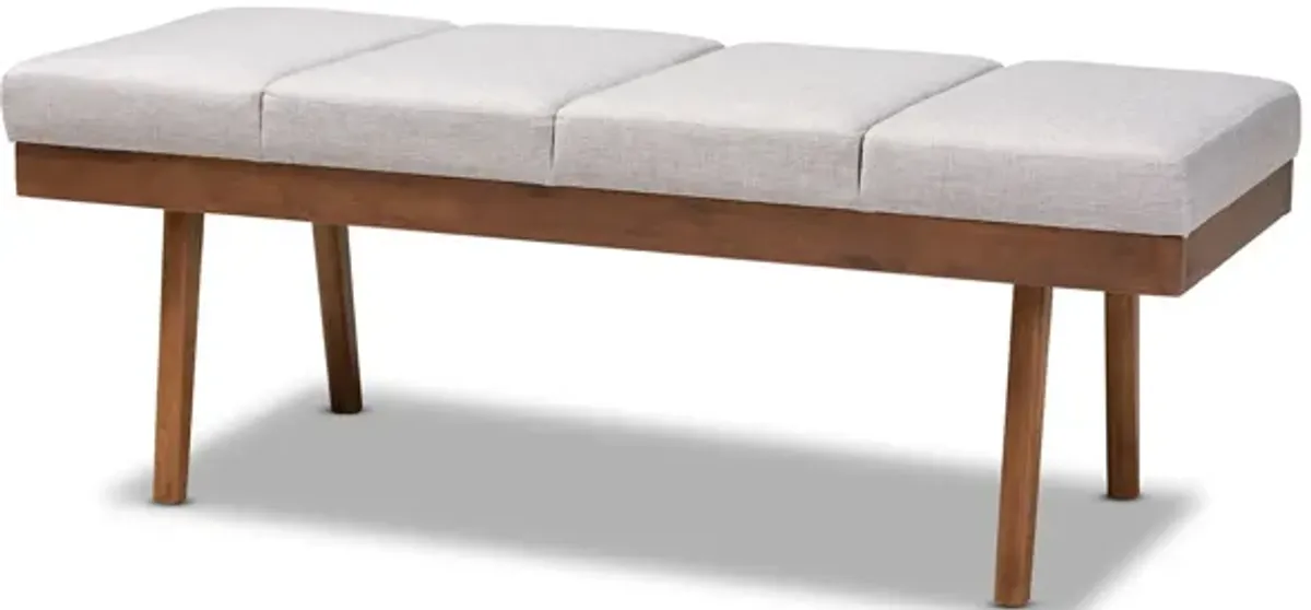 Larisa Fabric Upholstered Wood Bench