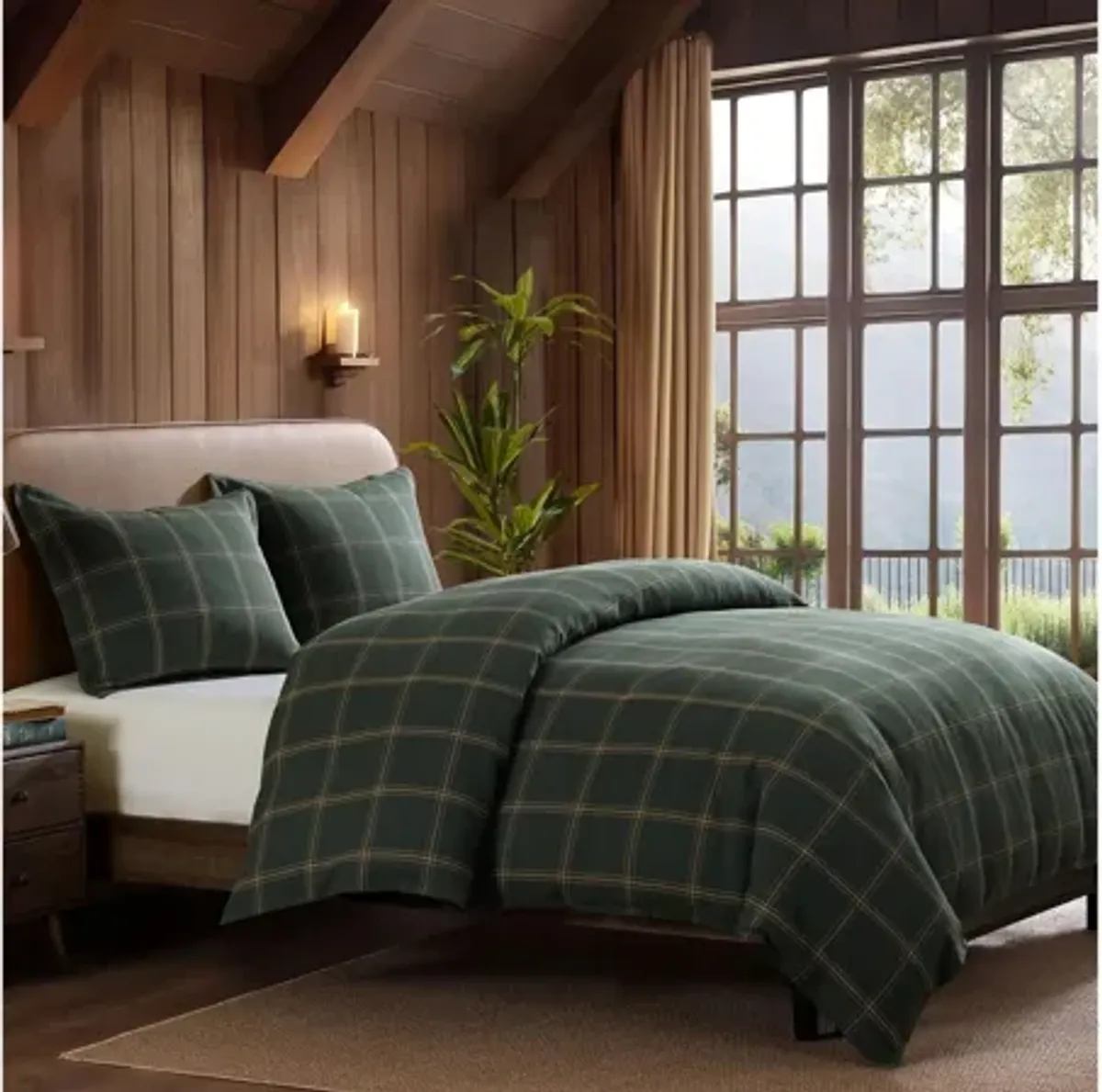 Windowpane Plaid 3-pc. Duvet Cover Set