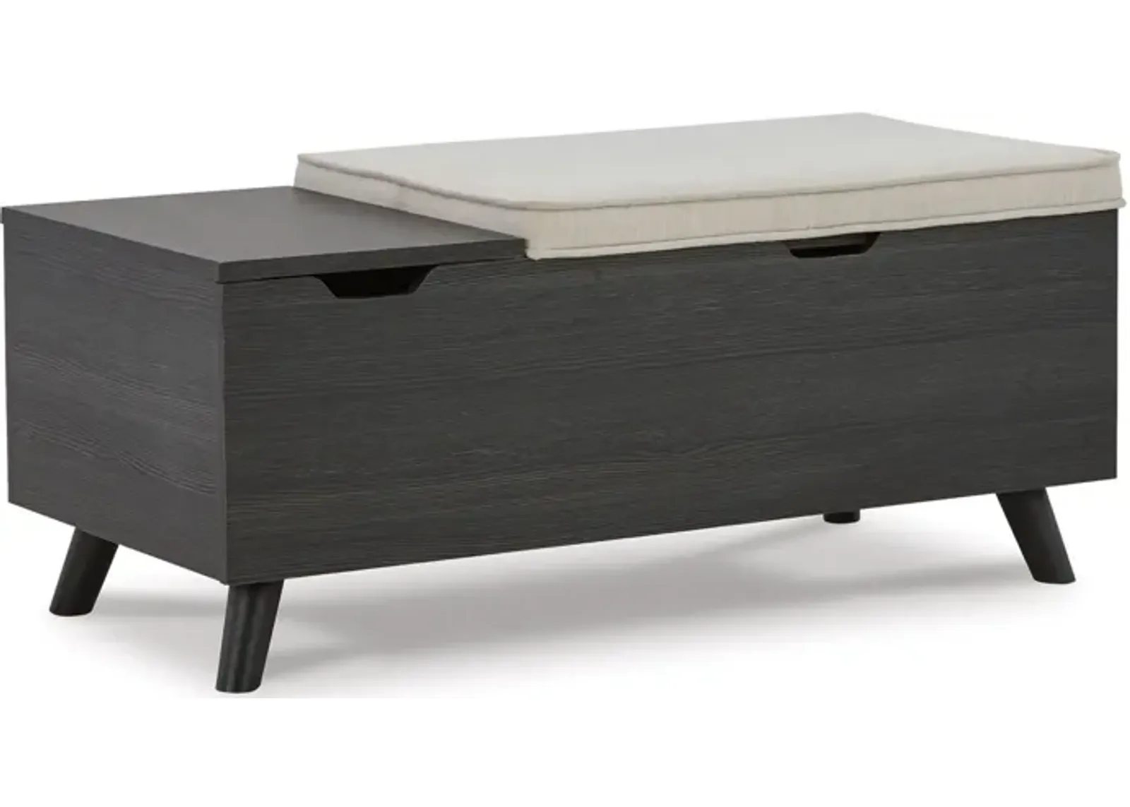 Yarlow Storage Bench in Linen/Gray by Ashley Express