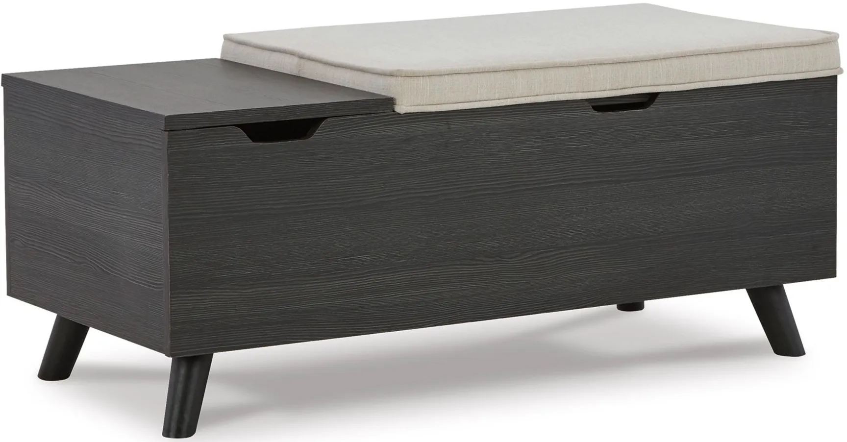 Yarlow Storage Bench in Linen/Gray by Ashley Express