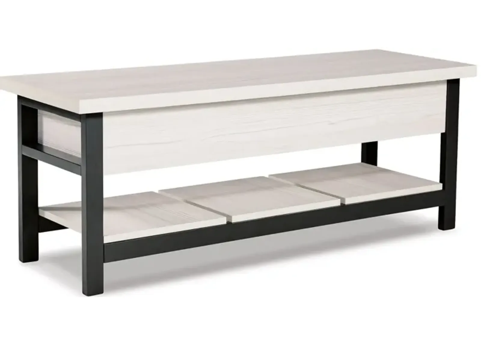 Rhyson Storage Bench in White by Ashley Express