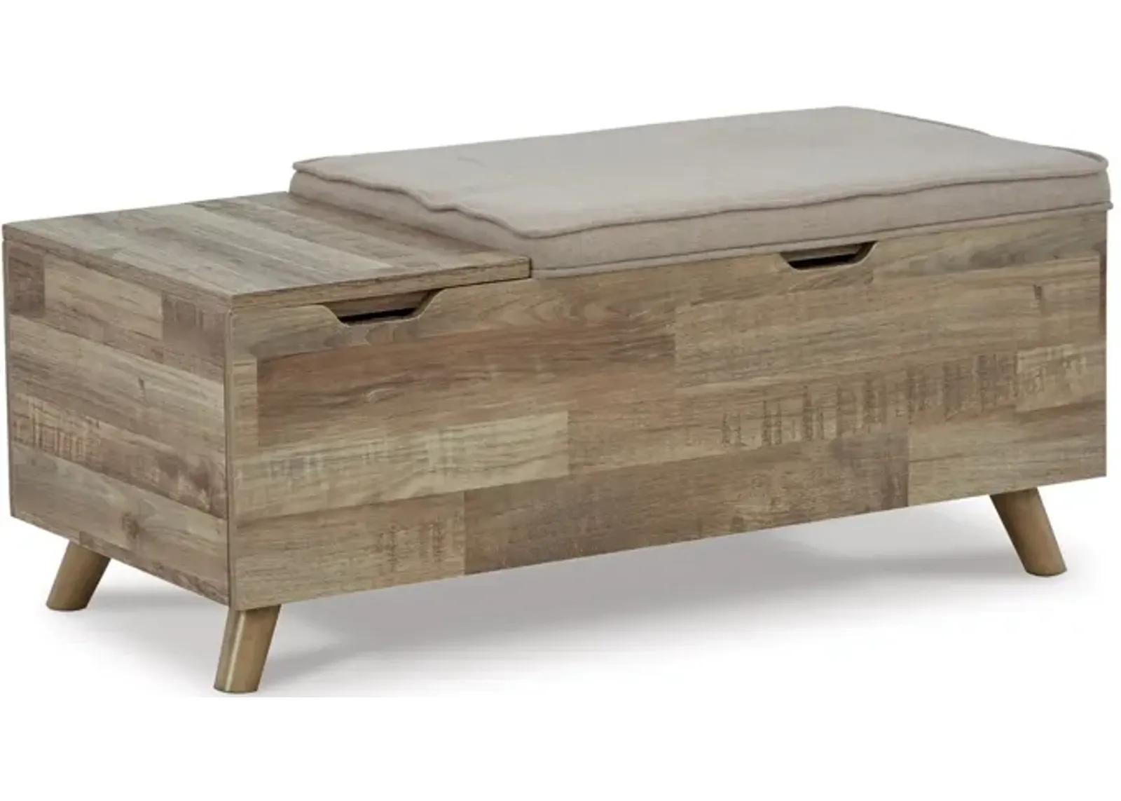 Gerdanet Storage Bench in Beige/Brown by Ashley Express