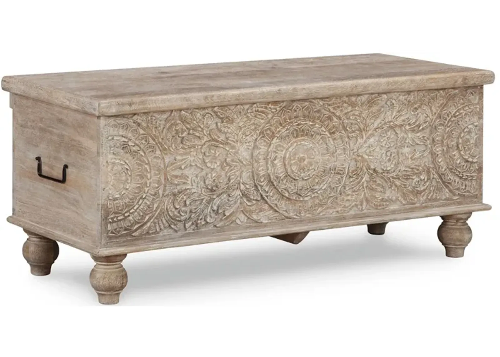 Fossil Ridge Storage Bench in Beige by Ashley Express