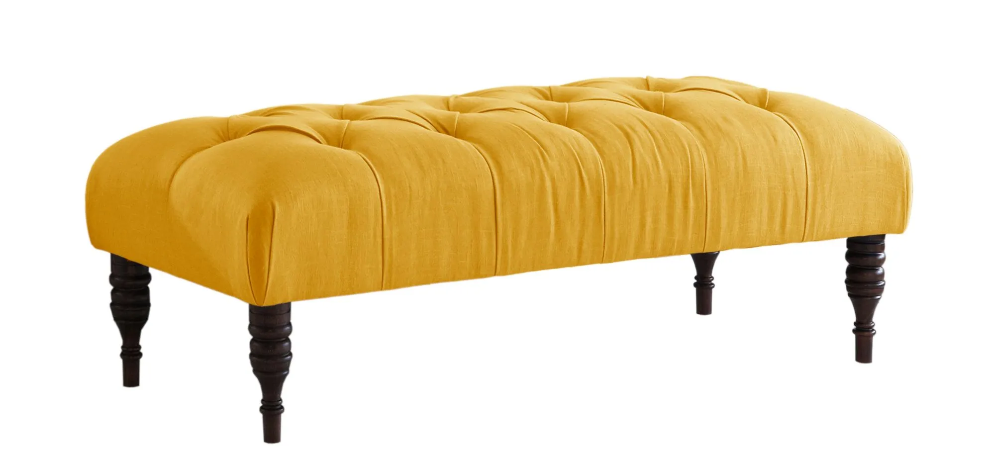 Banks Bench in Linen French Yellow by Skyline