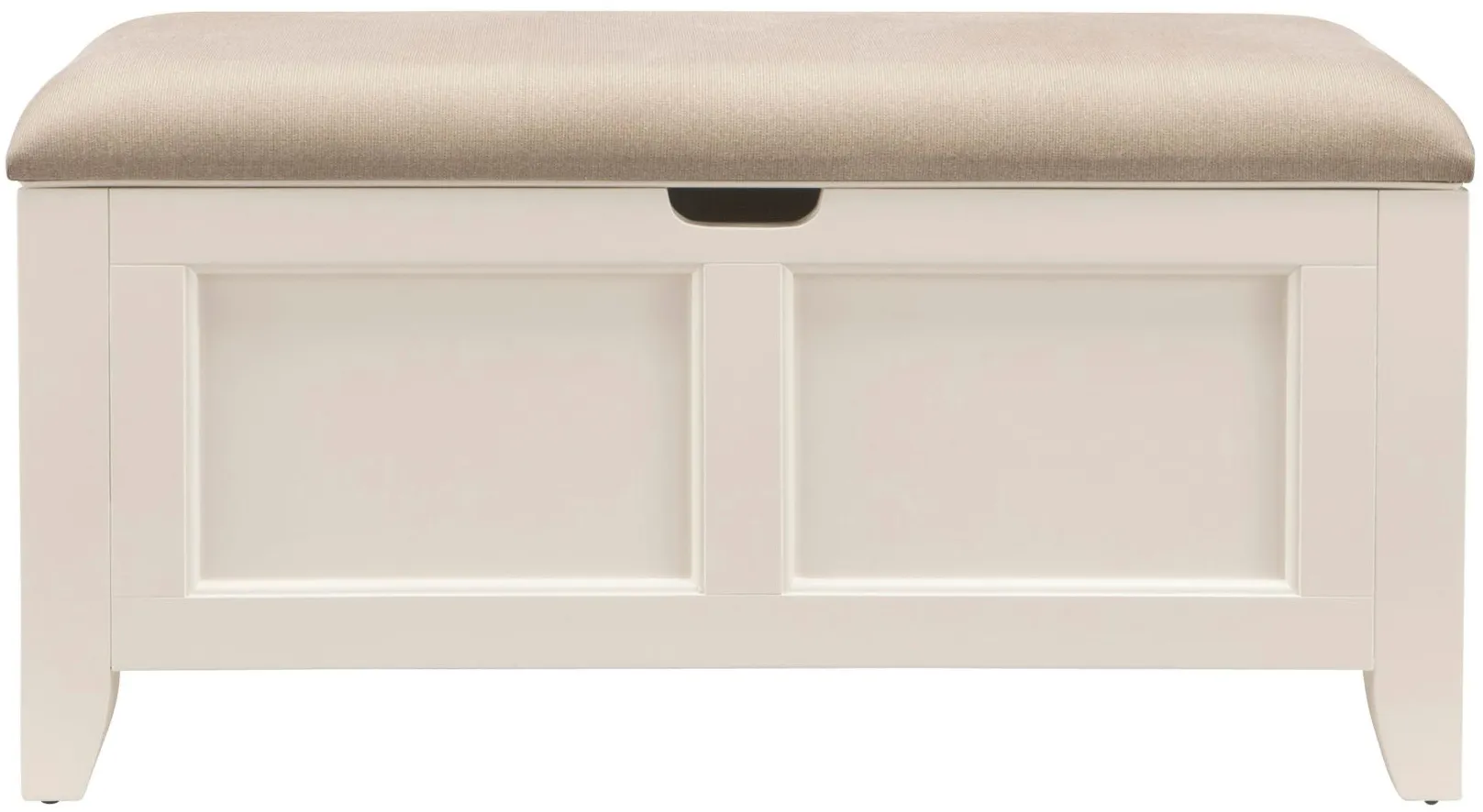 Kylie Youth Lift-Top Storage Bench in Cream by Bellanest