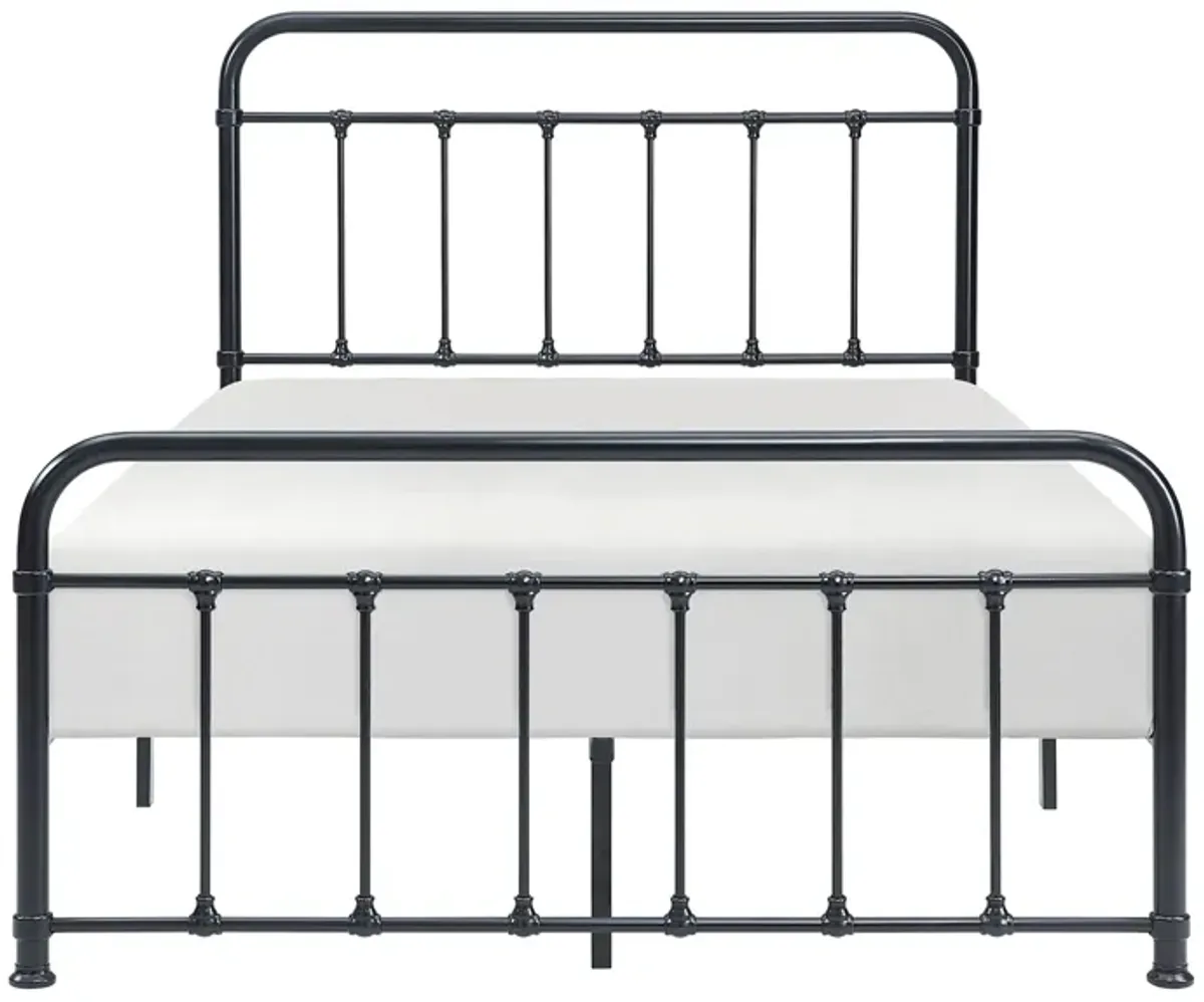 Peyton Metal Platform Bed in Black by Homelegance