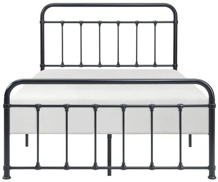 Peyton Metal Platform Bed in Black by Homelegance