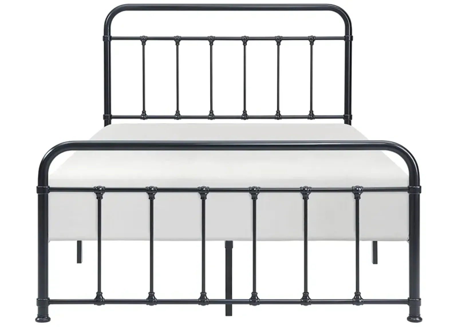 Peyton Metal Platform Bed in Black by Homelegance