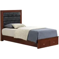 Burlington Twin Storage Bed in Cherry by Glory Furniture