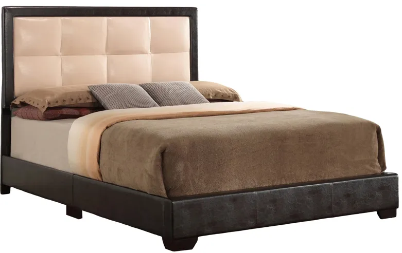 Panello Full Bed in LIGHT BROWN by Glory Furniture