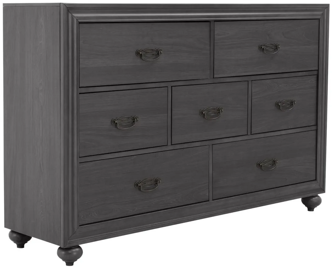 Hathaway Bedroom Dresser in Dark Gray by Davis Intl.