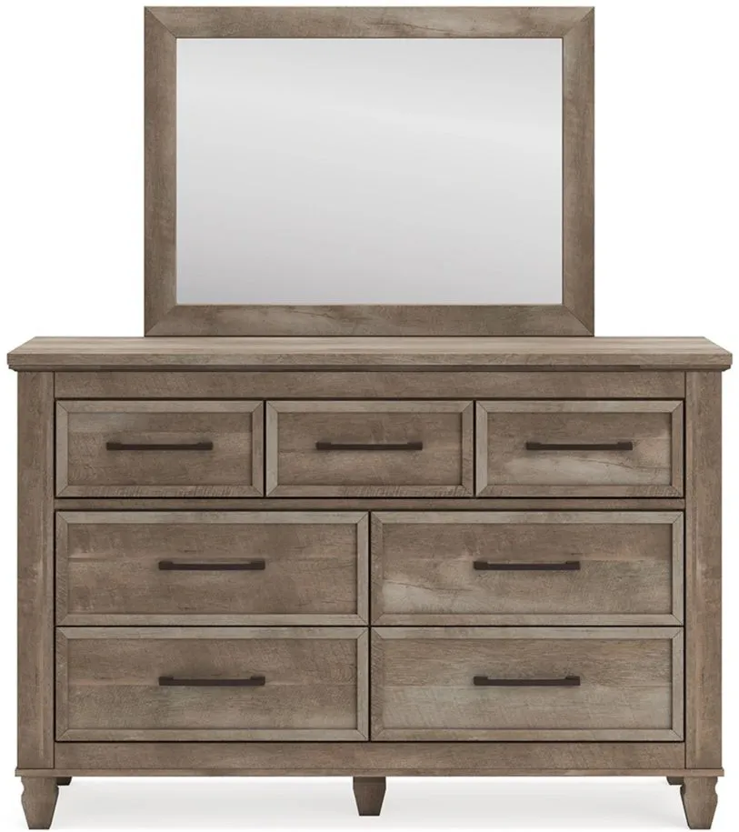 Yarbeck Dresser and Mirror in Sand by Ashley Furniture
