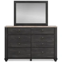 Nanforth Dresser and Mirror in Two-tone by Ashley Furniture